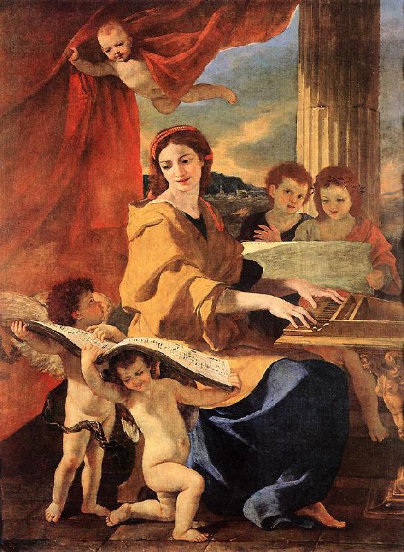 POUSSIN, Nicolas St Cecilia af oil painting picture